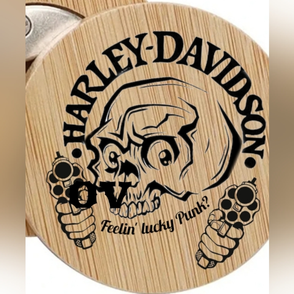 Harley Davidson skull bottle opener